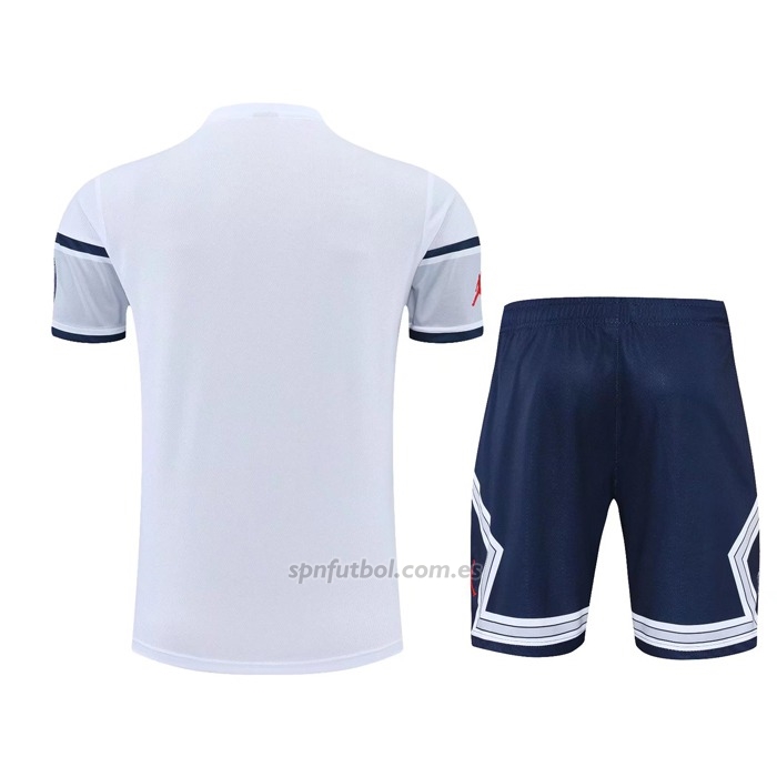 Chandal del Paris Saint-Germain Manga Corta 2022-2023 Blanco - Pantalon Corto